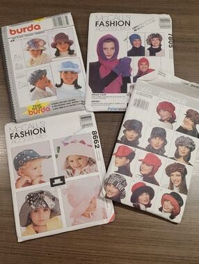Bundle Of 4 Hat Patterns